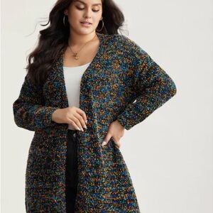 Bloomchic Colorful Open Knit Cardigan